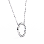Natural Diamond Circle Pendant