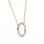 Natural Diamond Circle Pendant