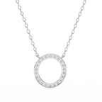 Natural Diamond Circle Pendant