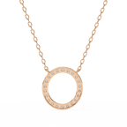Natural Diamond Circle Pendant