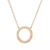 Natural Diamond Circle Pendant