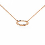 Natural Diamond Circle Pendant