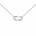 Natural Diamond Circle Pendant