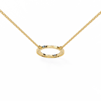 Natural Diamond Circle Pendant