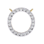 Natural Diamond Circle Pendant