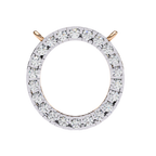 Natural Diamond Circle Pendant