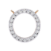 Natural Diamond Circle Pendant