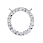 Natural Diamond Circle Pendant