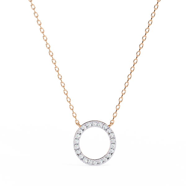 Natural Diamond Circle Pendant