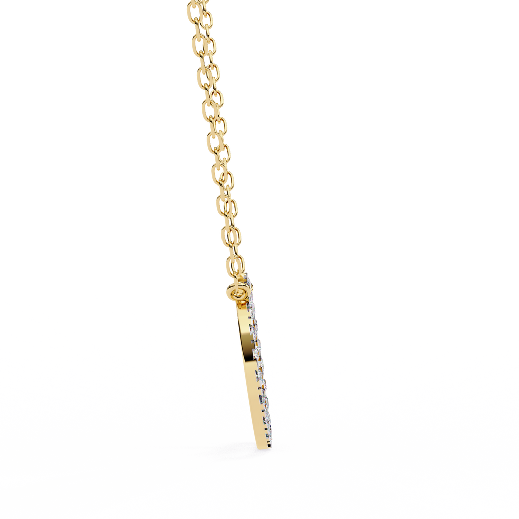 Natural Diamond Circle Pendant