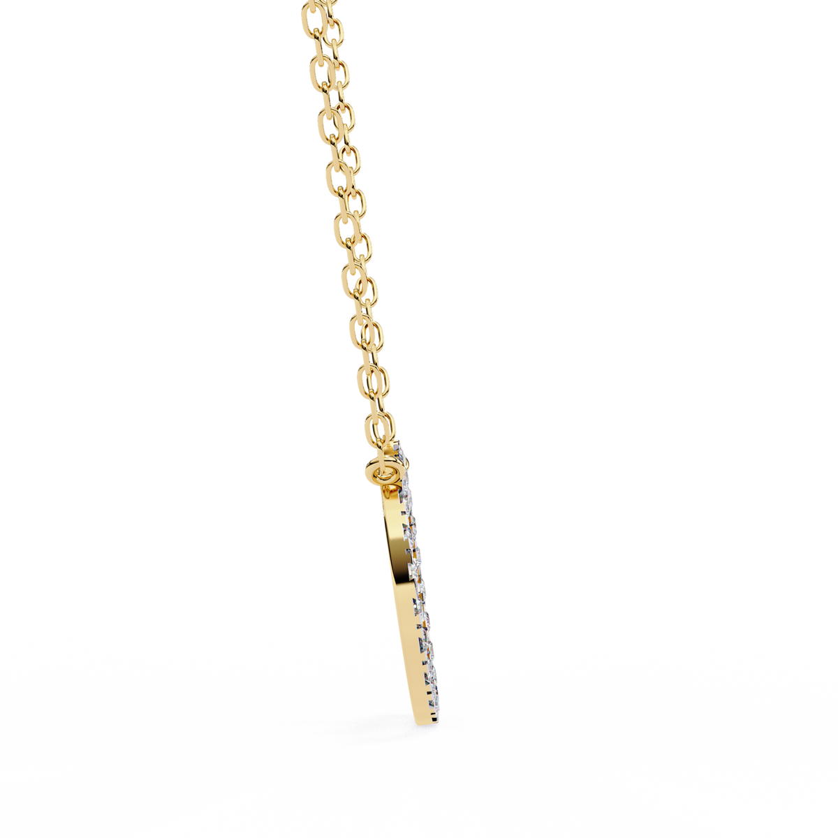 Natural Diamond Circle Pendant
