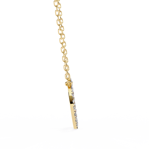 Natural Diamond Circle Pendant
