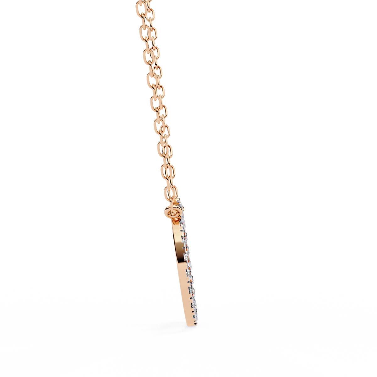 Natural Diamond Circle Pendant