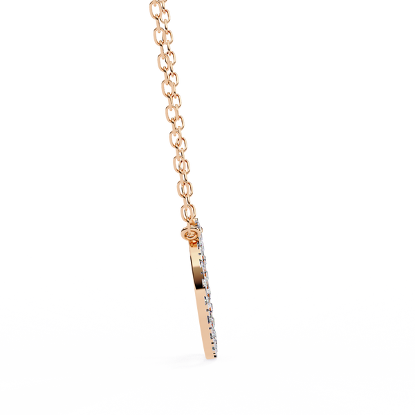 Natural Diamond Circle Pendant