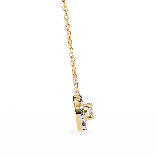 Natural Diamond Round Cut Pendant