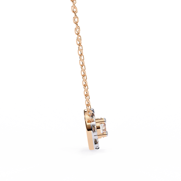 Natural Diamond Round Cut Pendant