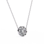 Natural Diamond Round Cut Pendant