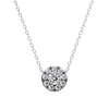 Natural Diamond Round Cut Pendant