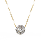 Natural Diamond Round Cut Pendant