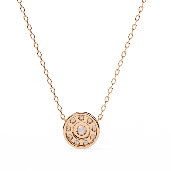 Natural Diamond Round Cut Pendant