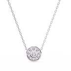 Natural Diamond Round Cut Pendant