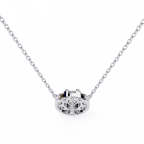 Natural Diamond Round Cut Pendant