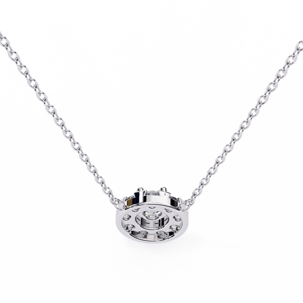 Natural Diamond Round Cut Pendant