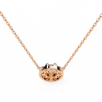 Natural Diamond Round Cut Pendant