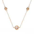Natural Diamond Orbit Trio Pendant