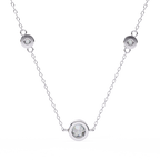 Natural Diamond Orbit Trio Pendant