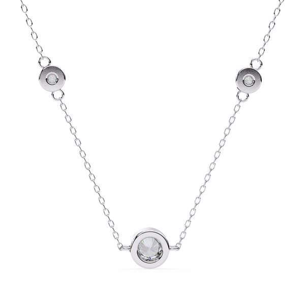 Natural Diamond Orbit Trio Pendant