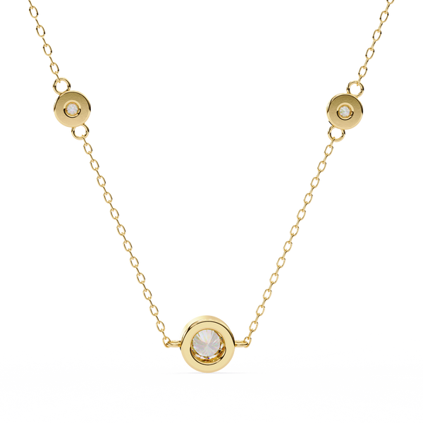 Natural Diamond Orbit Trio Pendant