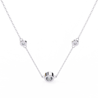 Natural Diamond Orbit Trio Pendant
