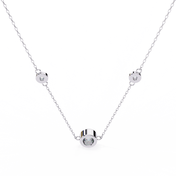 Natural Diamond Orbit Trio Pendant