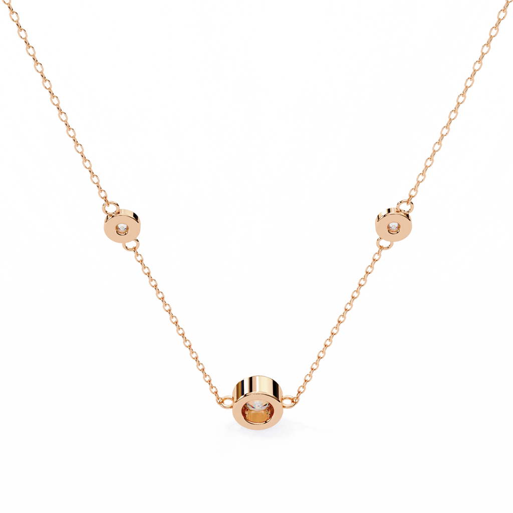 Natural Diamond Orbit Trio Pendant