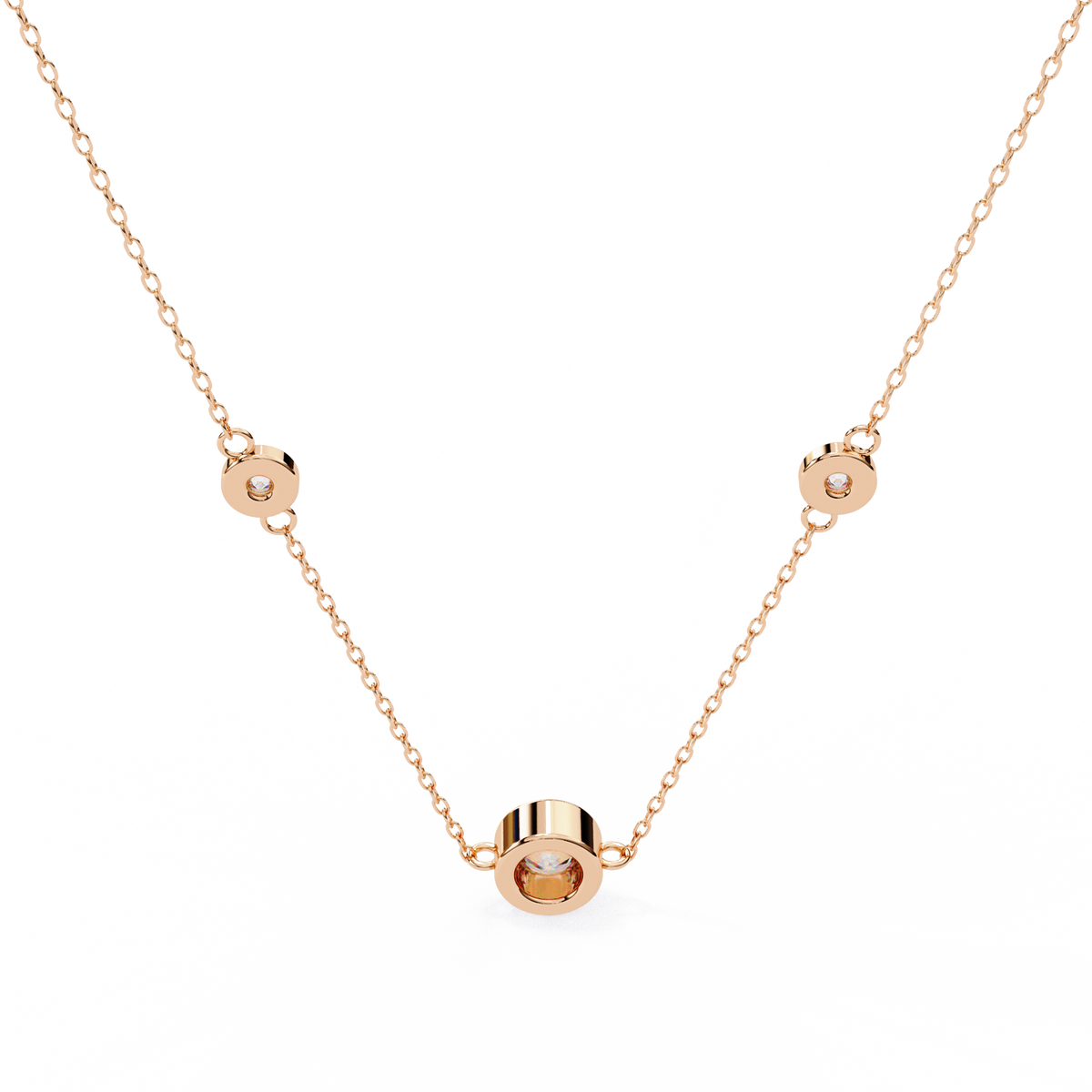Natural Diamond Orbit Trio Pendant