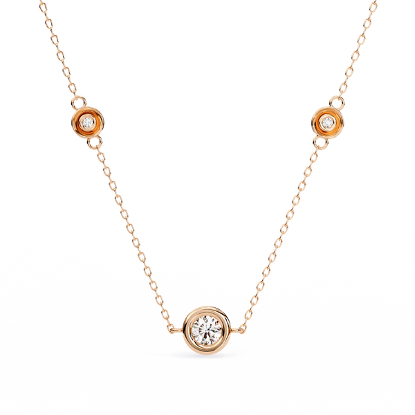 Natural Diamond Orbit Trio Pendant