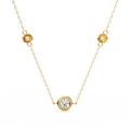 Natural Diamond Orbit Trio Pendant