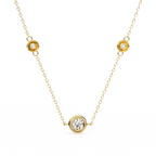 Natural Diamond Orbit Trio Pendant