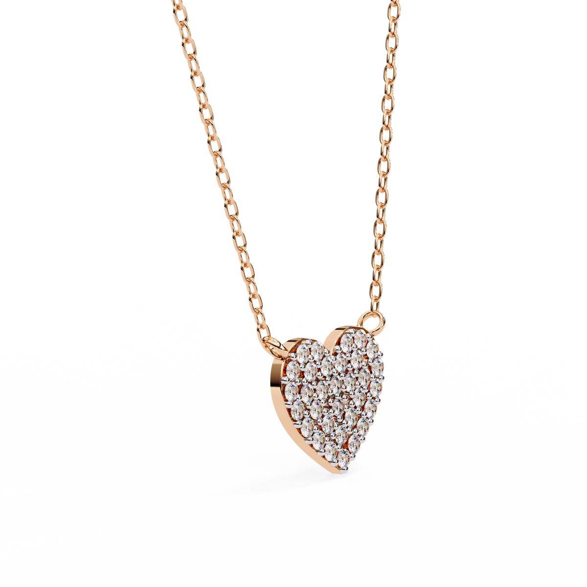 Natural Diamond Enchanted Heart Pendant