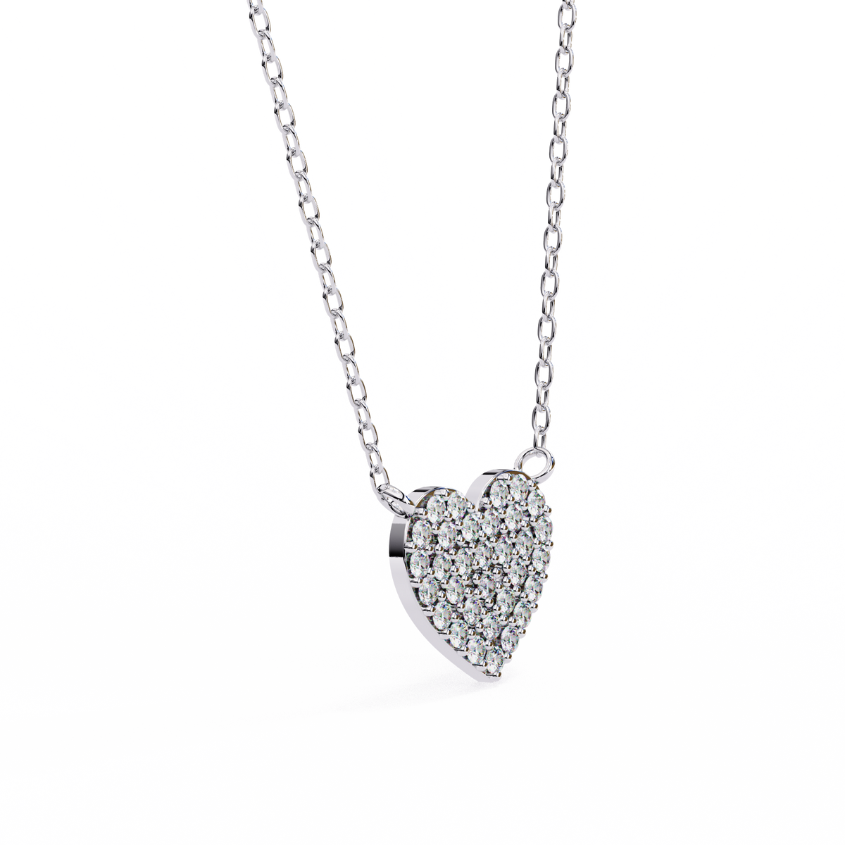 Natural Diamond Enchanted Heart Pendant