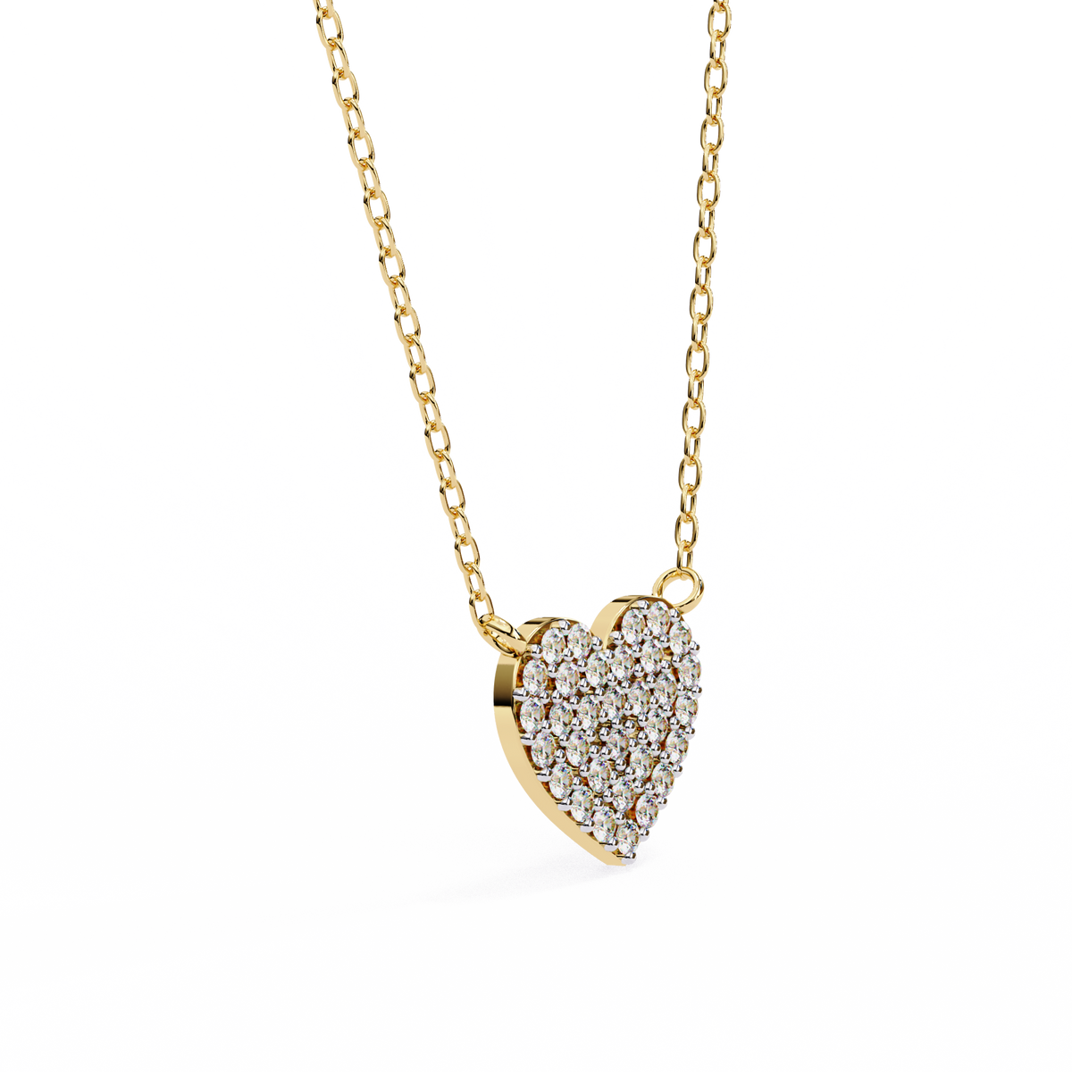 Natural Diamond Enchanted Heart Pendant
