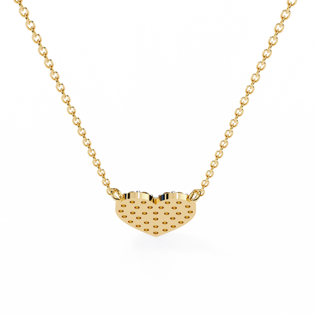 Natural Diamond Enchanted Heart Pendant