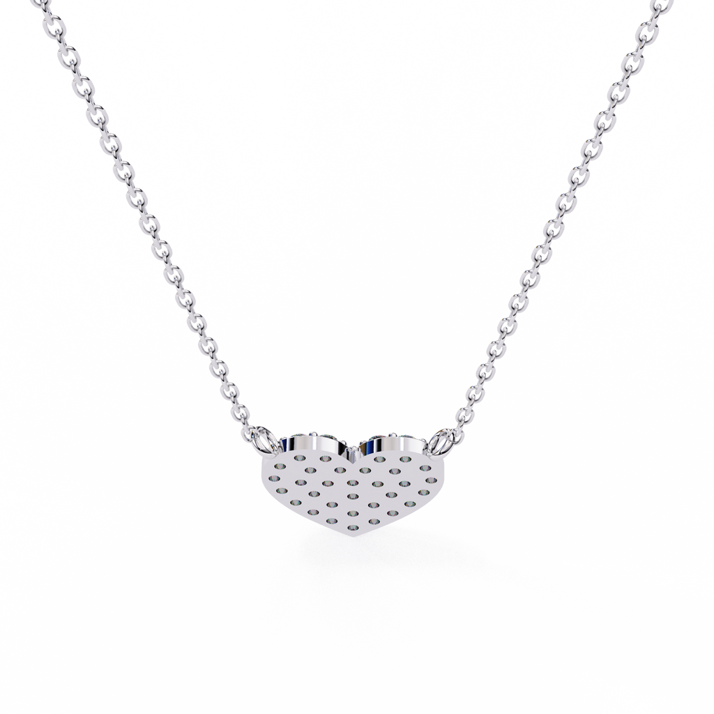 Natural Diamond Enchanted Heart Pendant