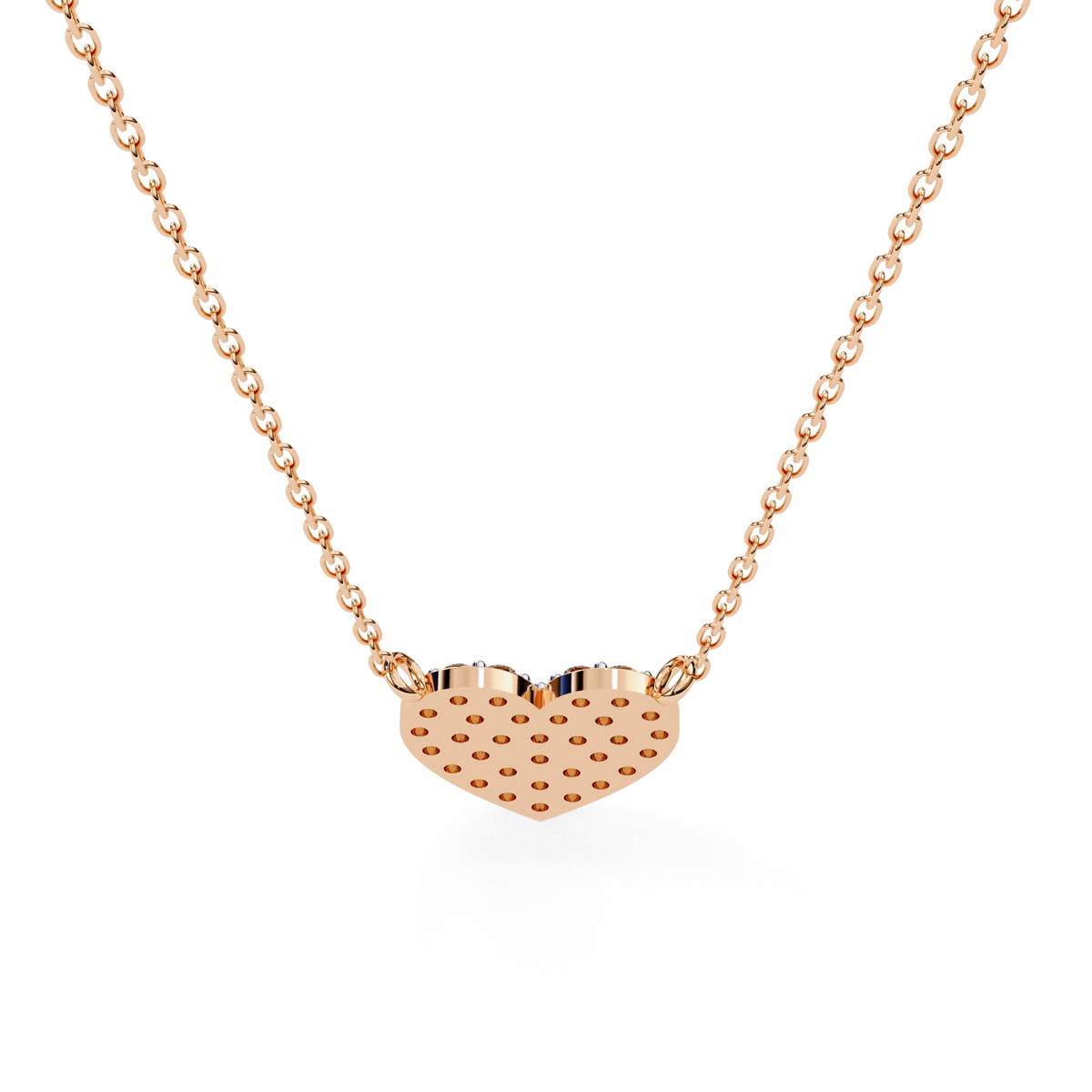 Natural Diamond Enchanted Heart Pendant