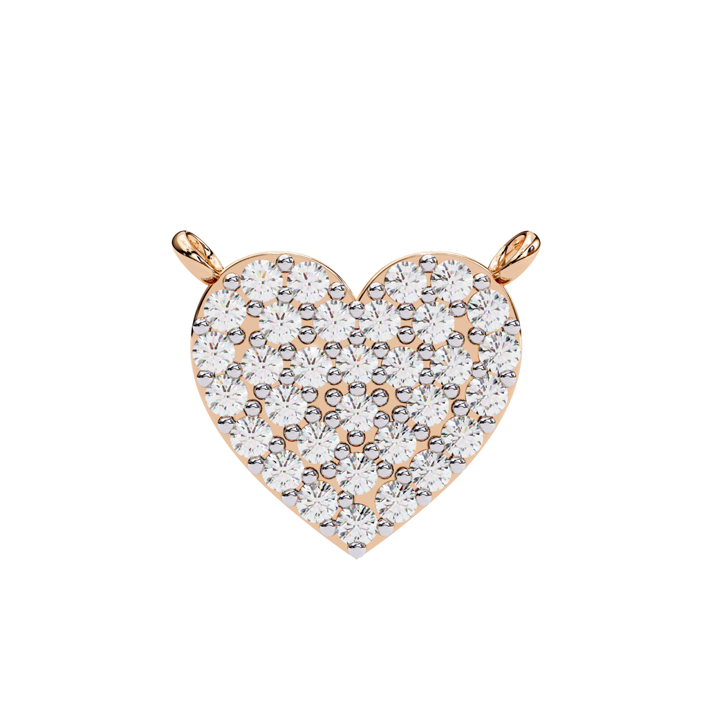 Natural Diamond Enchanted Heart Pendant