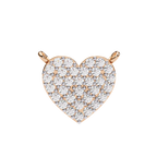 Natural Diamond Enchanted Heart Pendant
