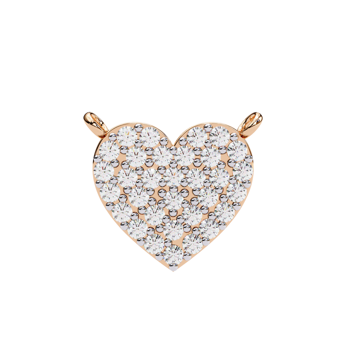 Natural Diamond Enchanted Heart Pendant