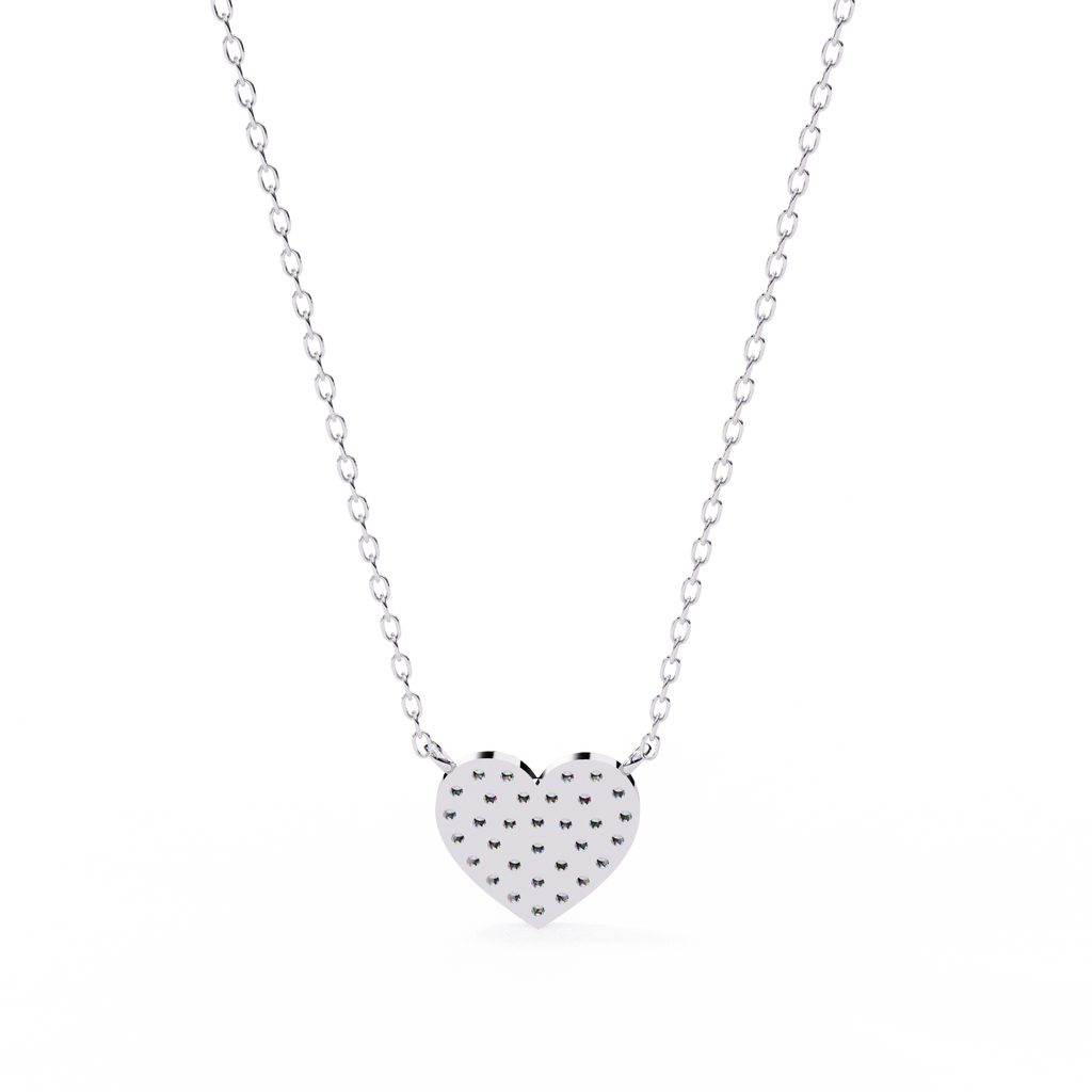 Natural Diamond Enchanted Heart Pendant