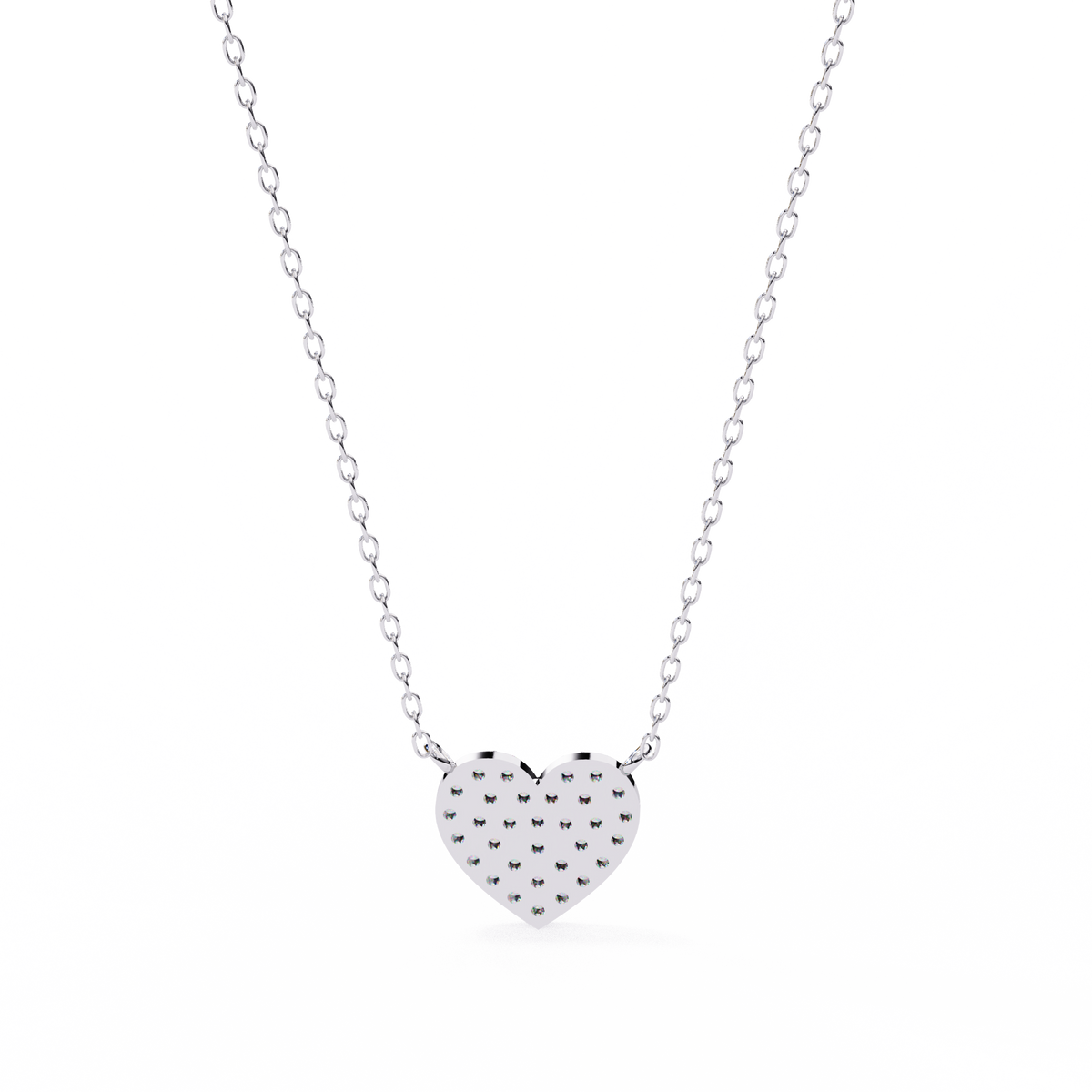 Natural Diamond Enchanted Heart Pendant
